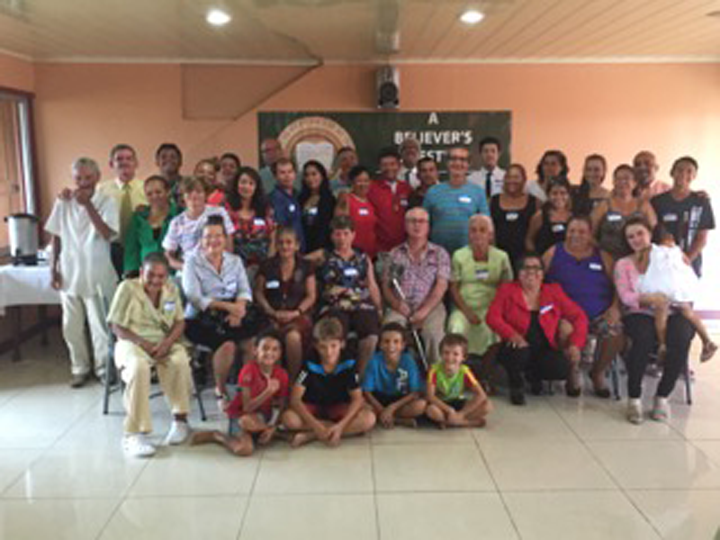 One of the three groups of Puntarenas , Costa Rica that attended the 